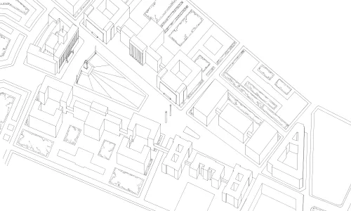 C375 Soutěžní návrh na Akademické náměstí a Nejvyšší soud